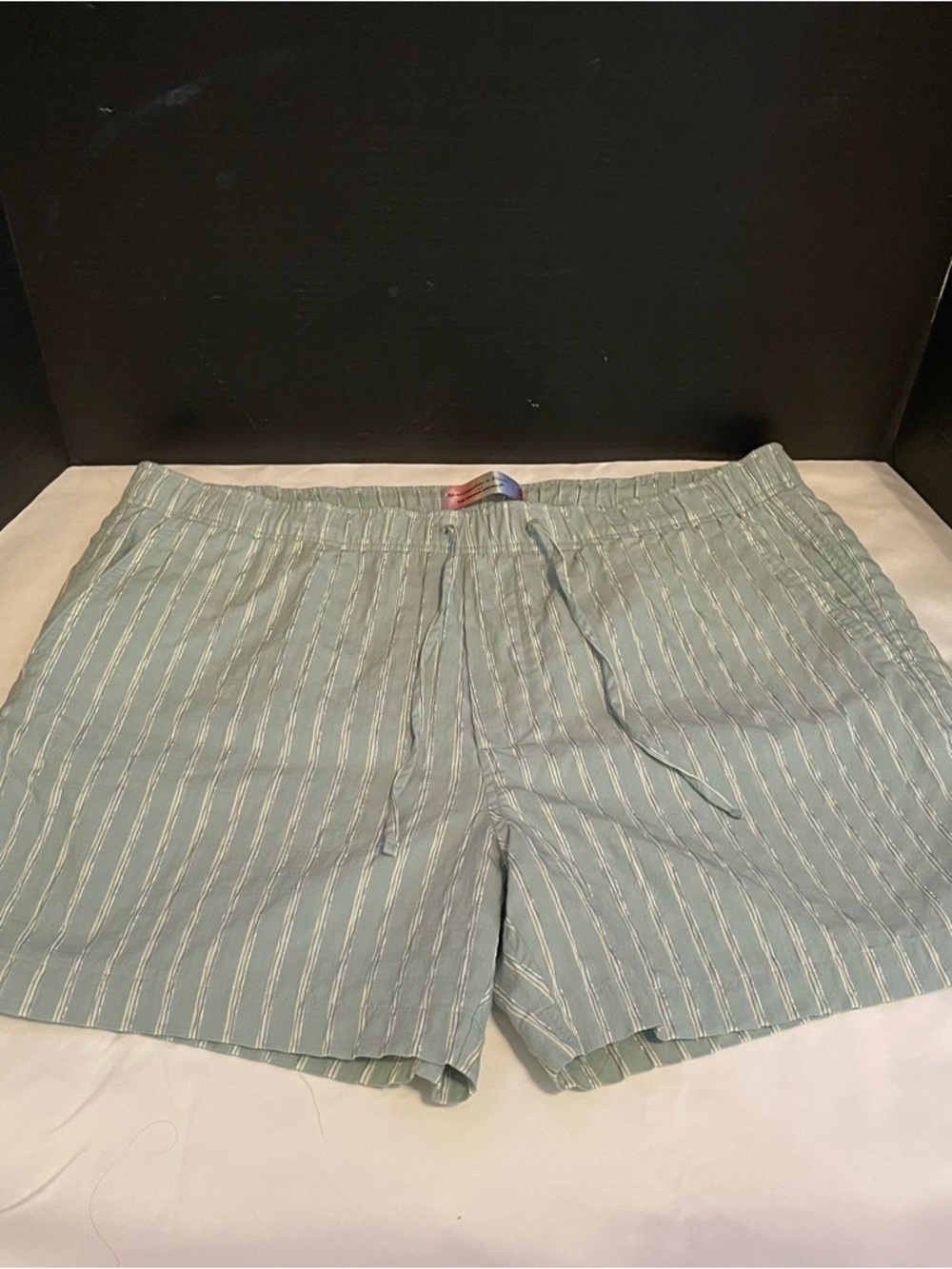 Abercrombie & Fitch for The Trevor  Project ,Mint & Silver Striped Short Bottoms